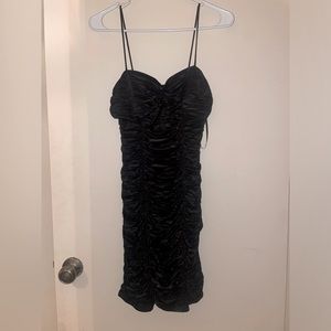 Slinky black dress size 5 with straps